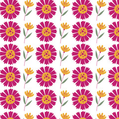 seamless pattern with flowers