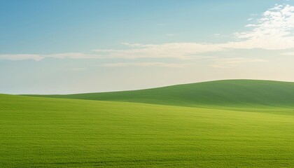 Serene Rolling Hills Under a Calm Sky