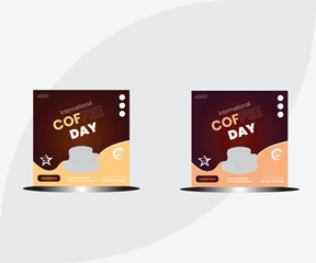 Time to drink coffee in realistic style. A cup of strong coffee with coffee beans and refined sugar on a cardboard background with handmade drawings. Creative vector web banner.