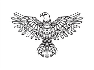 Eagleinspired mandala vector design