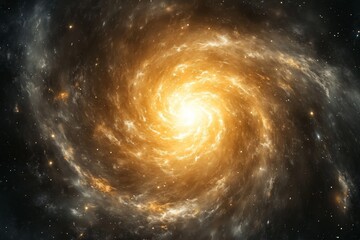 Star-filled galaxy illustration as an abstract cosmic background