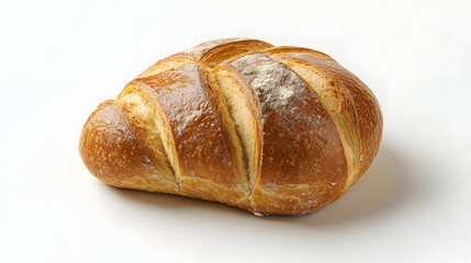 Golden Brown Crusty Bread Loaf Baked Fresh