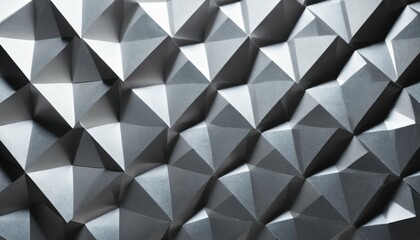 Shiny geometric metallic paper texture with reflective facets