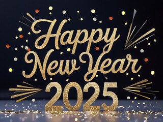 Happy New Year Two Thousand Twenty Five Celebration