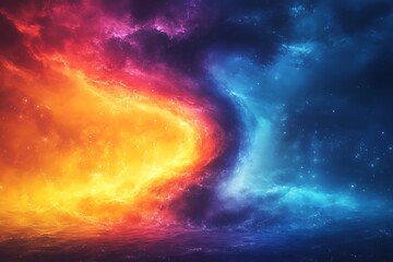 Obraz premium The colors in the series, Abstract design made of Fractal three dimensional spiral texture on the subject of science, mathematics and forces of nature 