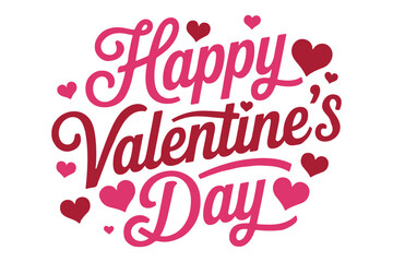 Happy valentine's day typography