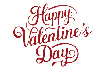 Happy valentine's day typography