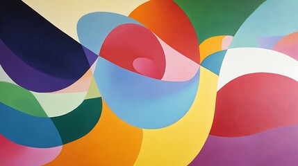 Abstract Colorful Swirls An Artistic Composition Of Shapes And Hues