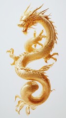 Obraz premium Golden Dragon Artwork. Golden Dragon