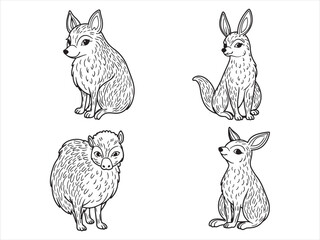 Forest themed animal with mandala design.