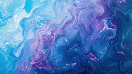 Fototapeta premium Abstract colorful gradient with smooth transitions from blue to purple. 