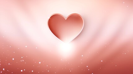 Radiant heart: a glowing symbol of love.