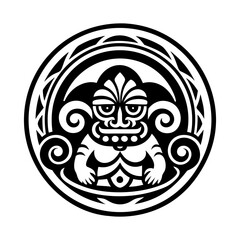 Kahukura god icon in glyph style