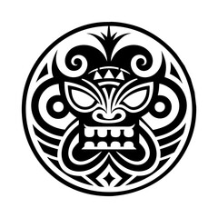 A filled style icon of irawhiti symbol