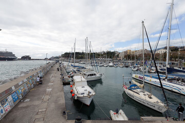 View on the city of Funchal, Capital of the island of Madeira (Portugal)