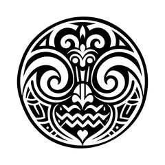 Moko symbol icon in glyph style