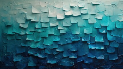 Obraz premium Bold gradient with dark to light transitions of blue and turquoise creating depth. 