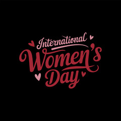An elegant International Women’s Day t-shirt design