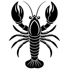 Cute Lobster vector cartoon illustration