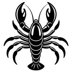 Cute Lobster vector cartoon illustration