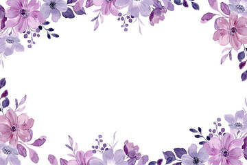 Watercolor flowers background vector for design. 