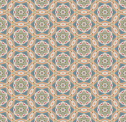 blue, orange, geometric, abstract, seamless pattern. design for background, wallpaper, carpet, cloth, batik, textile, embroidery, sarong, interior decoration, floor, curtain, fabric print, ceramic