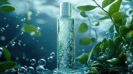 A refreshing peppermint air freshener with bubbling greenery, evoking the serenity of nature and promoting holistic wellness.