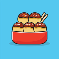  Takoyaki vectors illustration