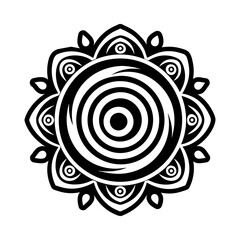 A glyph style icon of spiral reiki symbol