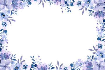 Watercolor flowers background vector for design. 