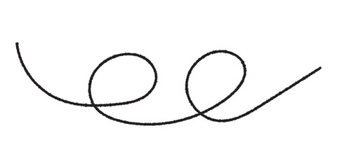 close up of a wool string on white background