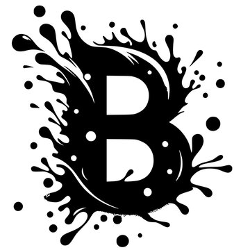 recommend clip art: Abstract B letter logo silhouette