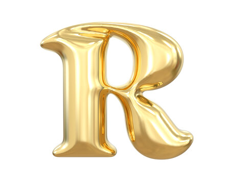 recommend clip art: 3D Gold Letter R