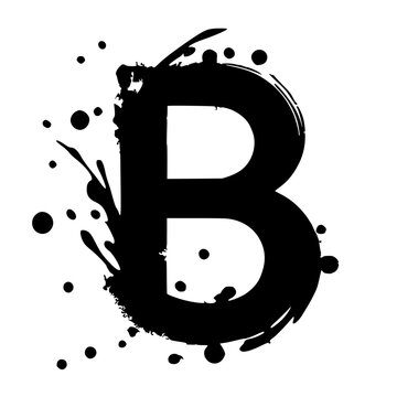 recommend clip art: B letter logo silhouette vector design