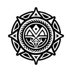 Mana symbol icon in glyph style