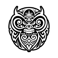 Manaia symbol icon in solid style