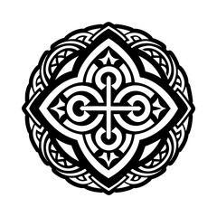 Polynesian bonding icon in glyph style