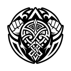 Strength symbol icon in glyph style