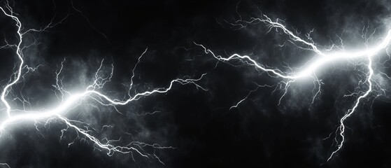  lightning bolts scattered. bright white glow bolts. thunder