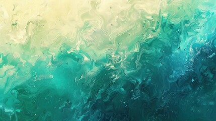 Fototapeta premium Gradient with triangular patterns in shades of turquoise and teal.