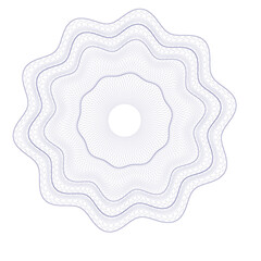 Watermark guilloche. Watermark pattern , Watermark banknote pattern. Banknotes check guilloche lines texture, secure waves patterns and passport paper. Currency banknote guilloche, security certificat