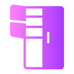 refrigerator gradient icon