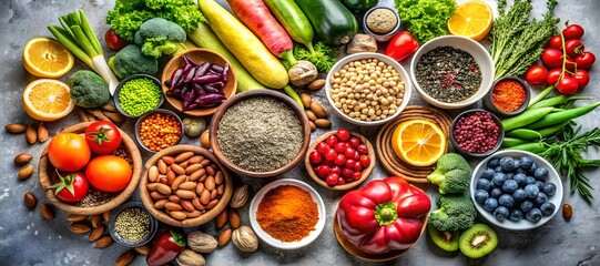 vegetables on the table