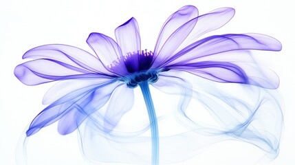 Ethereal Bloom: A Serene Study in Lavender and Blue