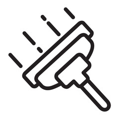 squeegee line icon