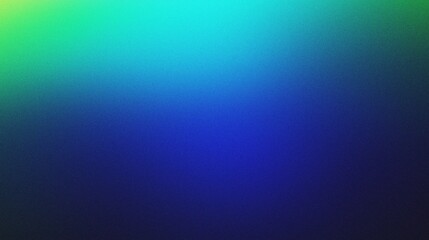 Blue Green abstract gradient background with grainy effect texture.