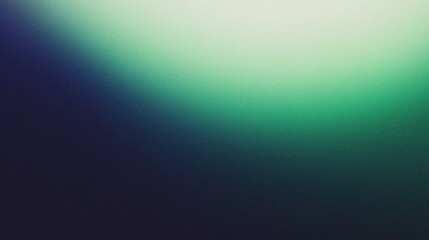Blue Green abstract gradient background with grainy effect texture.