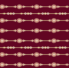 Fototapeta premium Highlight Pattern traditional Mughal, Japanese, or Ajrakh-inspired motifs reimagined for digital prints