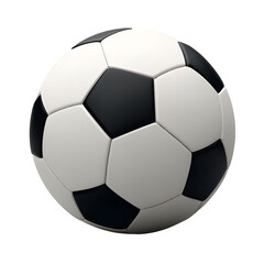 Obraz premium 3d soccer ball isolated on transparent background. Football cut out.