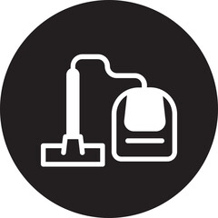 Vacuum Cleaner glyph icon